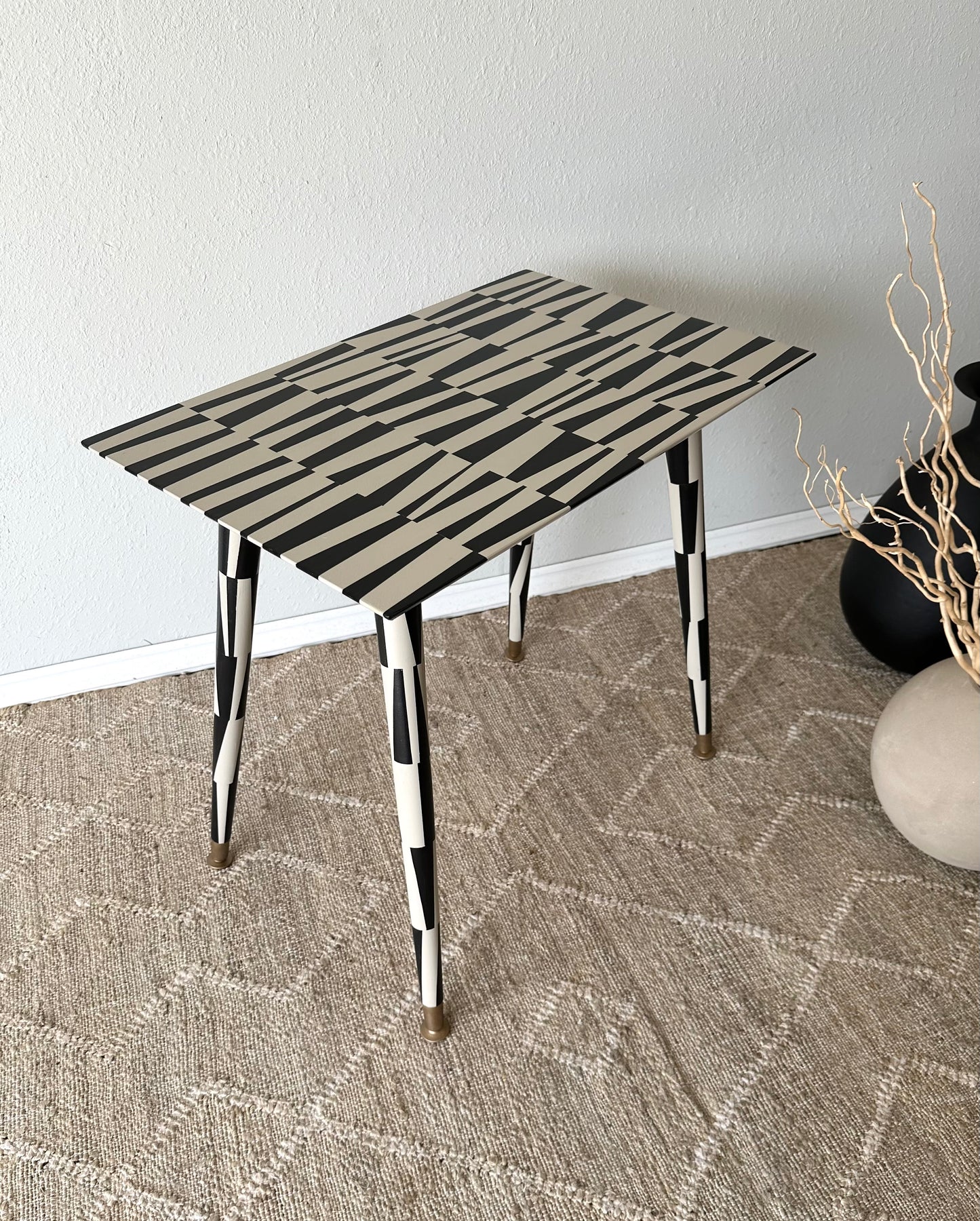 Mid-Century End Table, Artist Series, Ellsworth Inspired