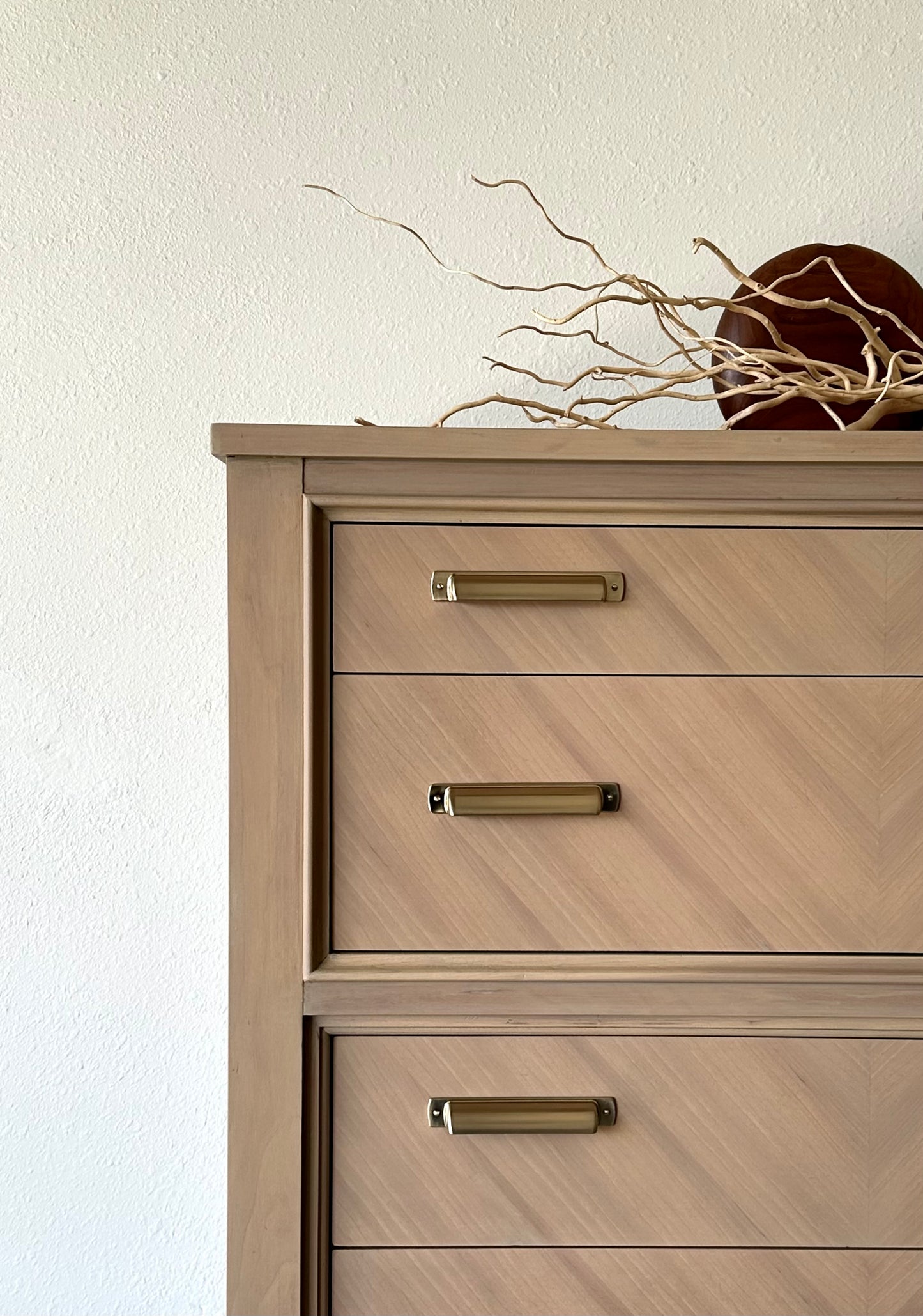 Vintage (Century Brand) Quality Dresser Refinished in a Raw Wood Look