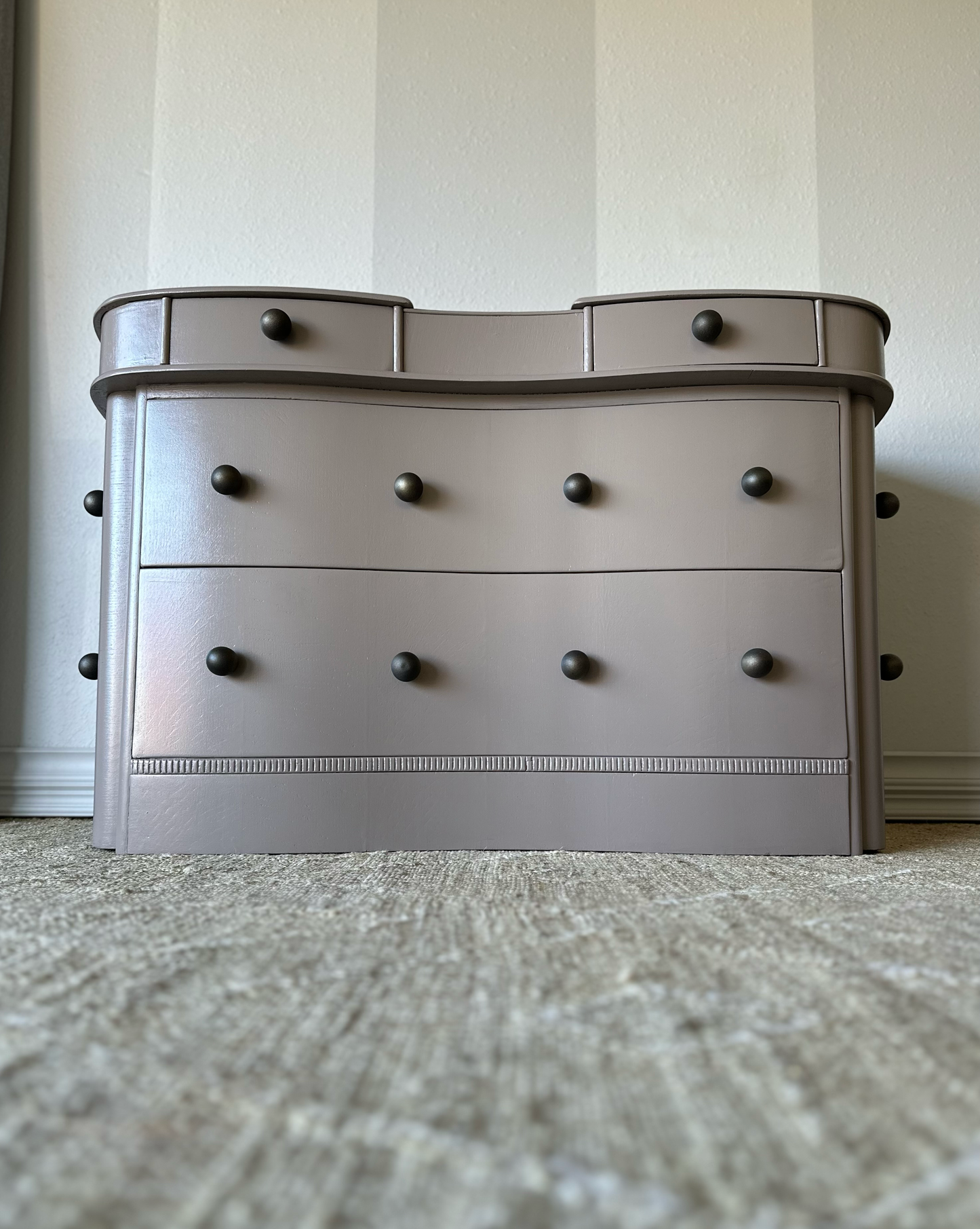 Vintage Modern Accent Dresser with Orb Details