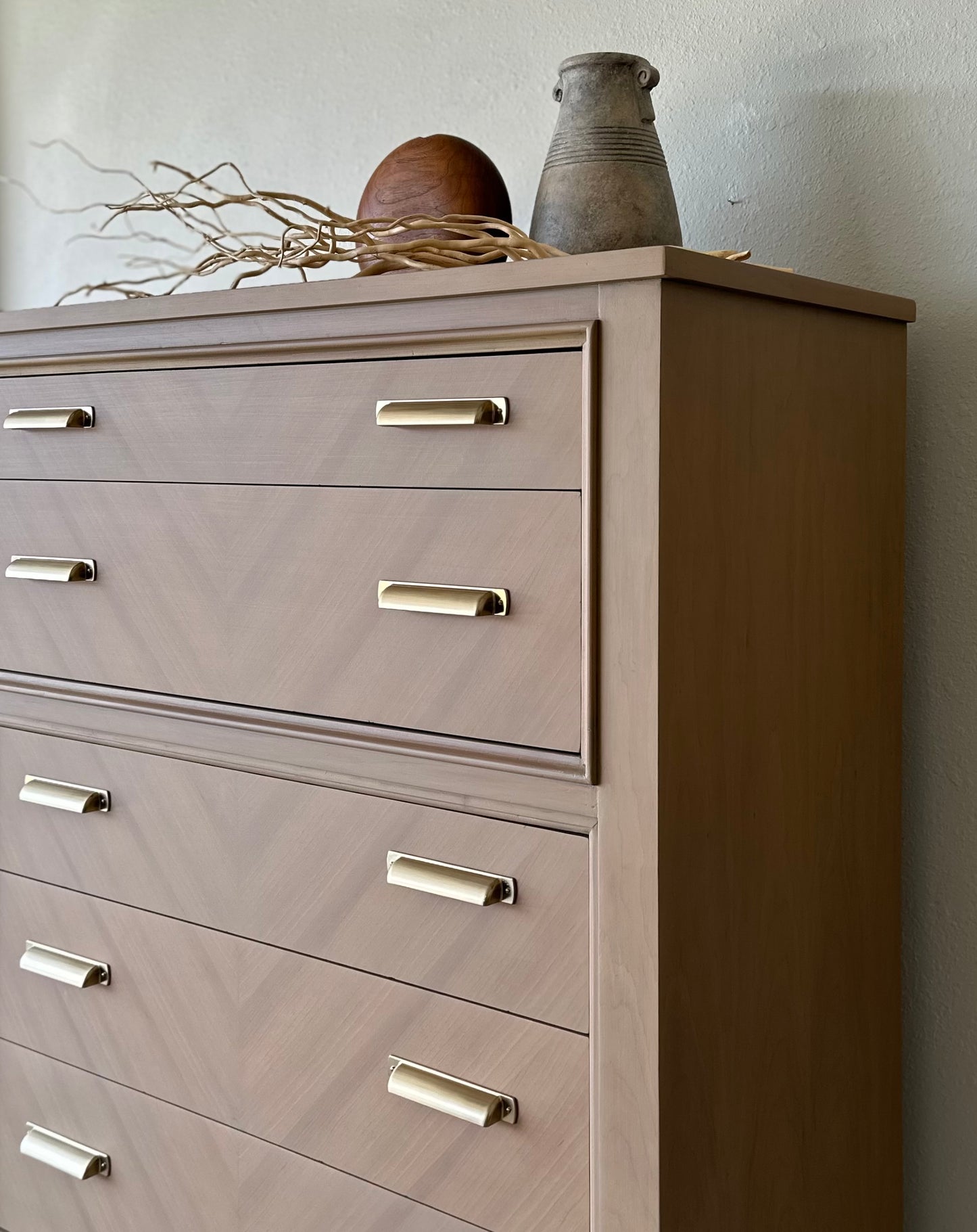 Vintage (Century Brand) Quality Dresser Refinished in a Raw Wood Look