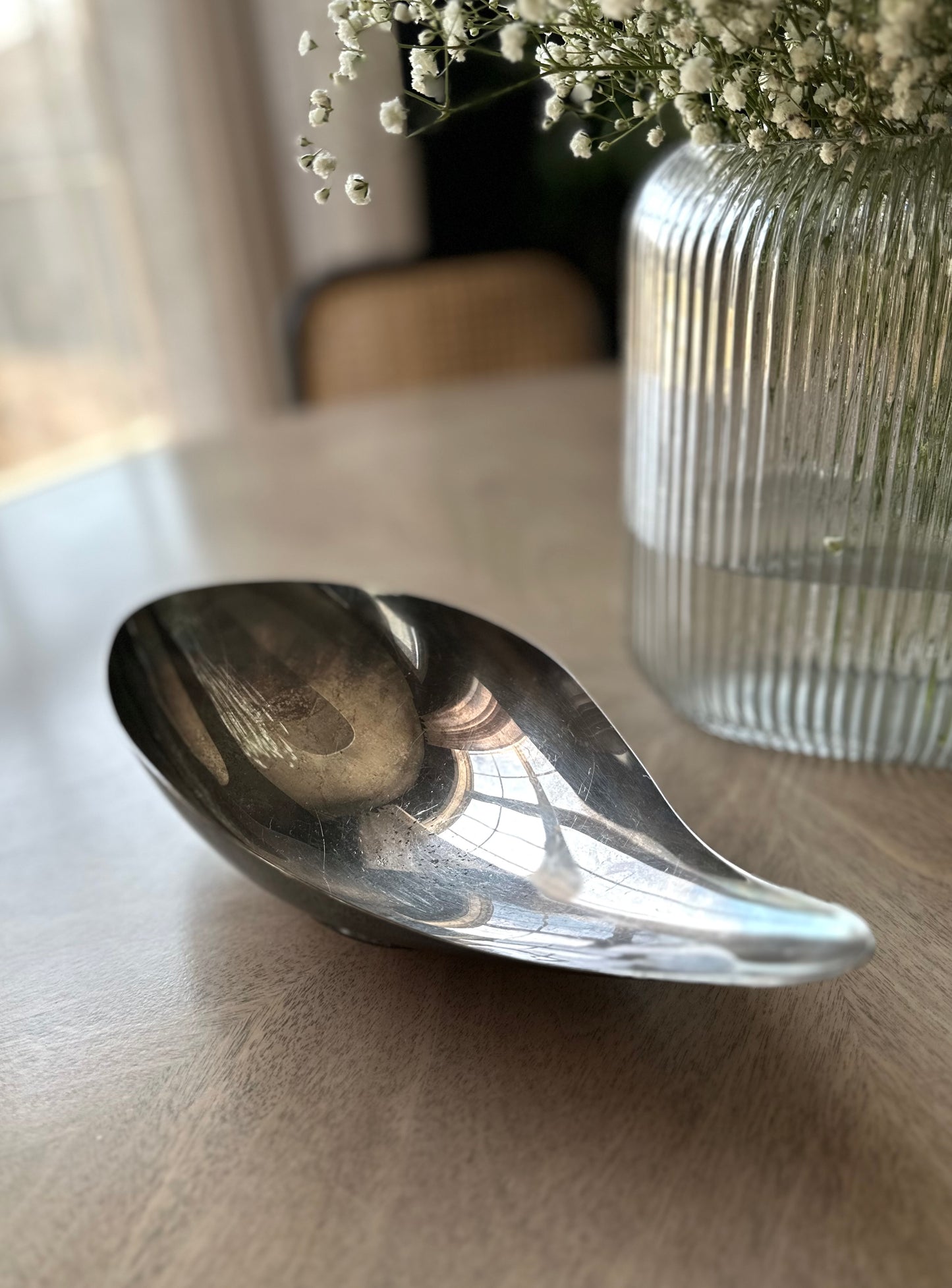 Silver Plated Biomorphic Catchall Dish