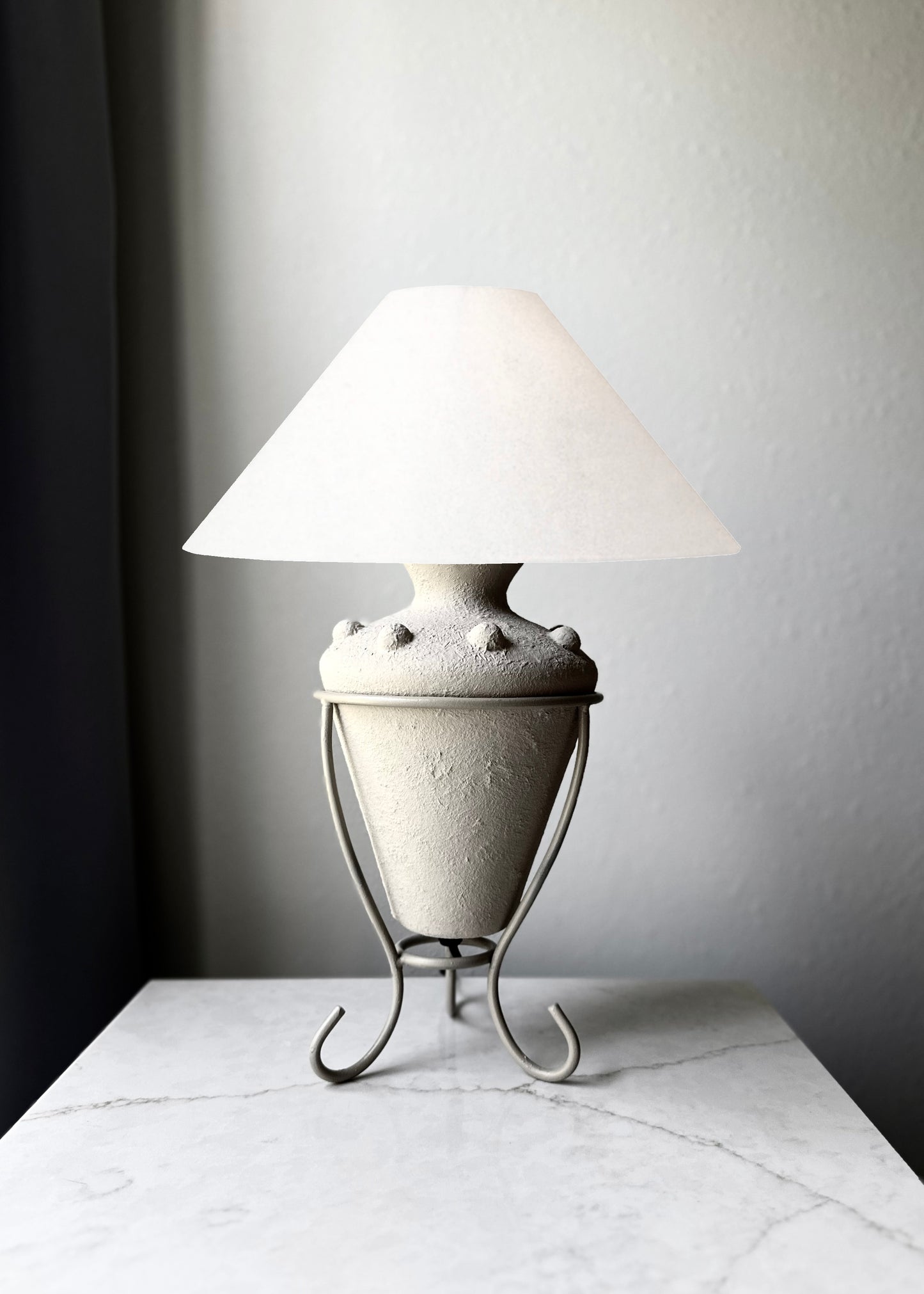 Vintage Textured Table Lamp (shade not included)