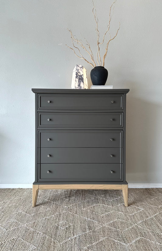 Mid-Century Dixie Tallboy Refinished Dresser