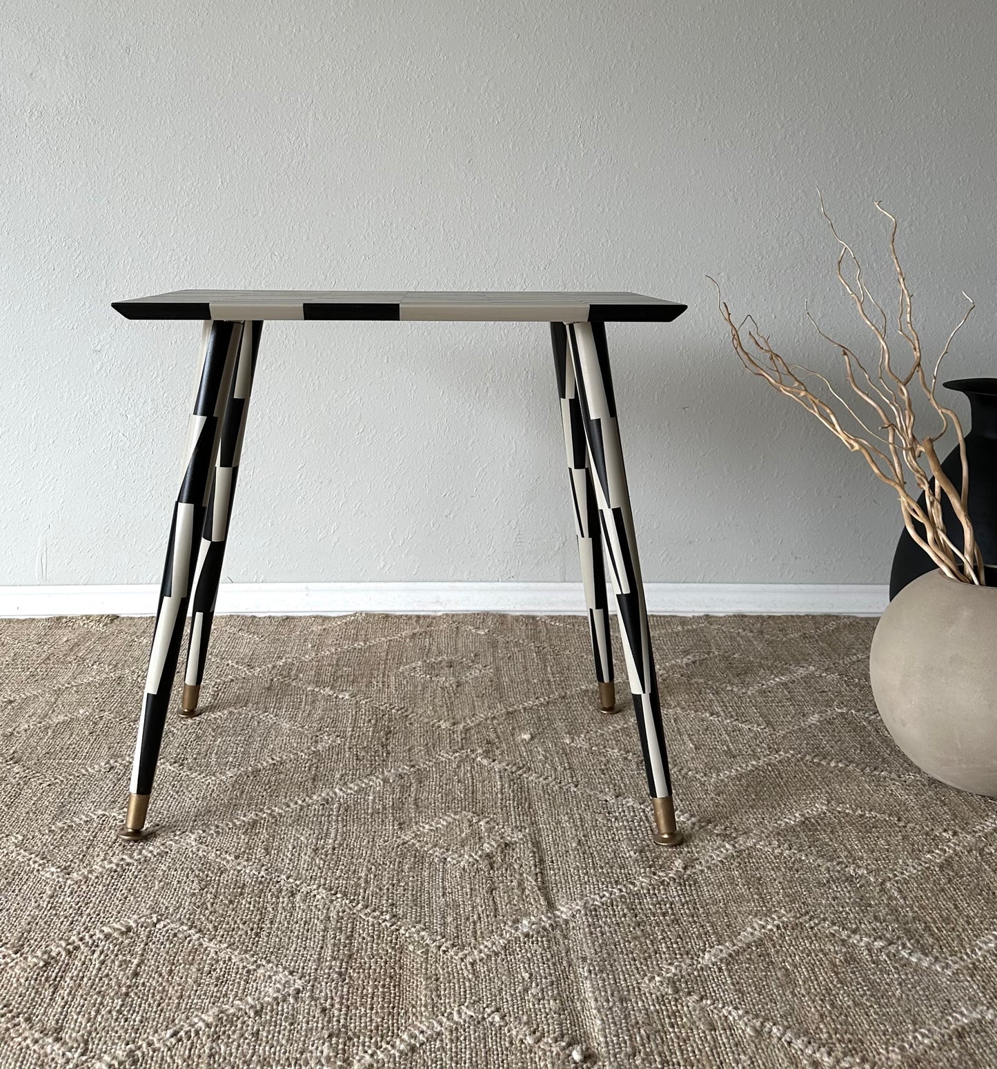 Mid-Century End Table, Artist Series, Ellsworth Inspired