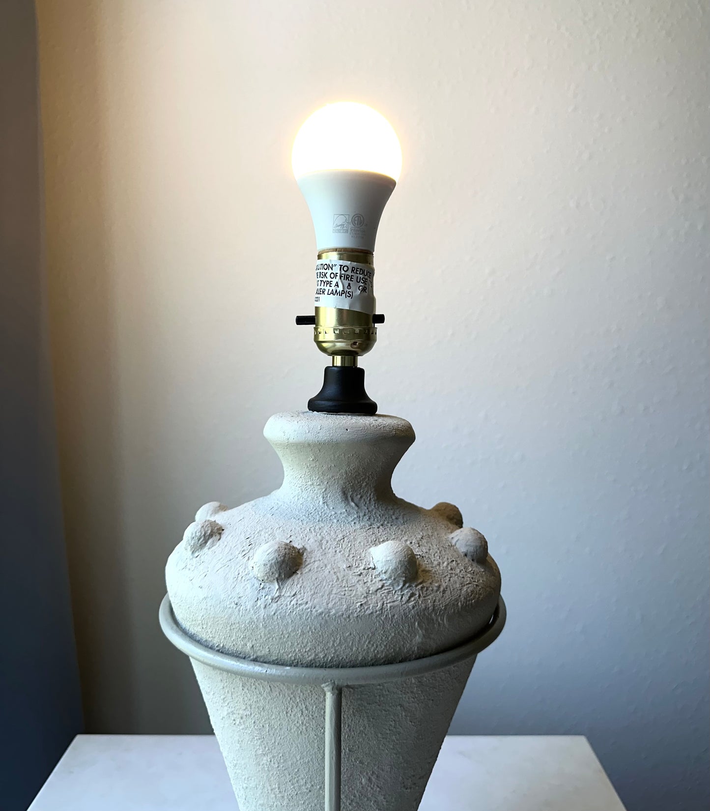 Vintage Textured Table Lamp (shade not included)