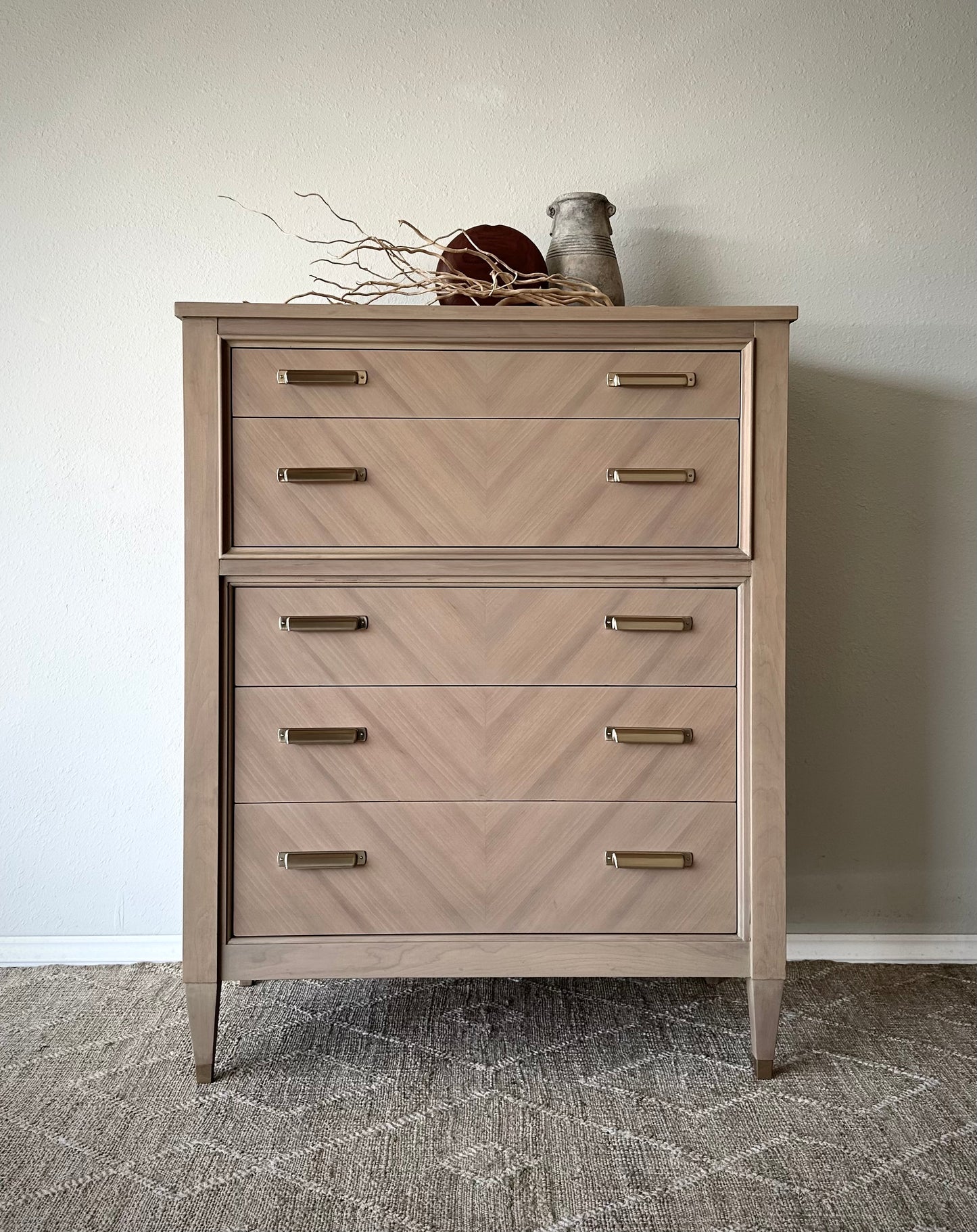 Vintage (Century Brand) Quality Dresser Refinished in a Raw Wood Look