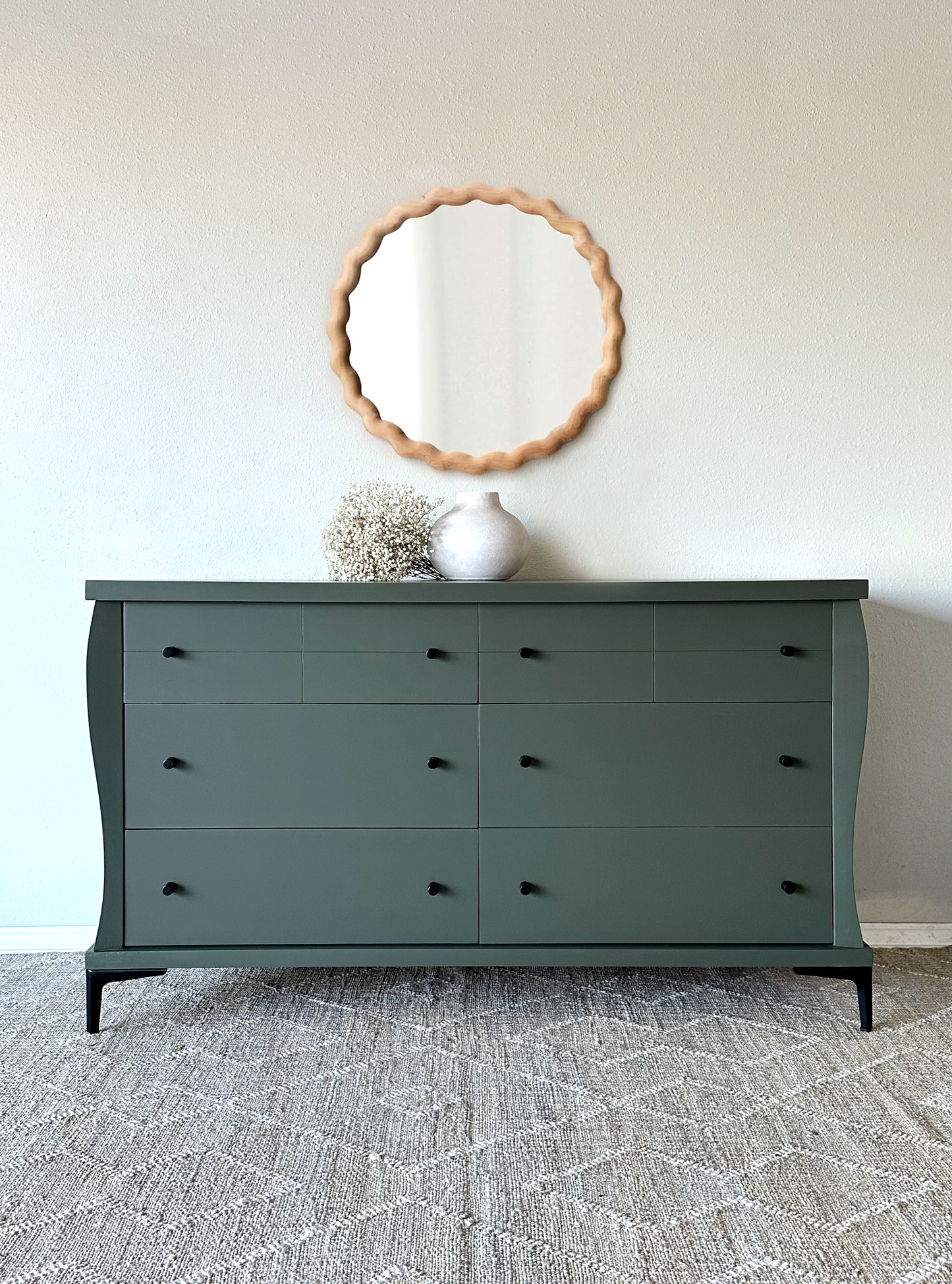 Shade Green Vintage Dresser, Mid-Century Mainline by Hooker