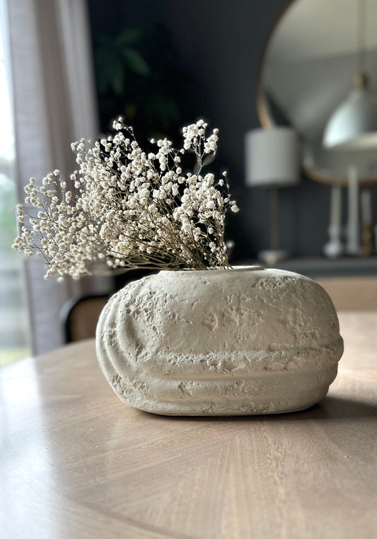 Vintage Textured Plaster Vessel