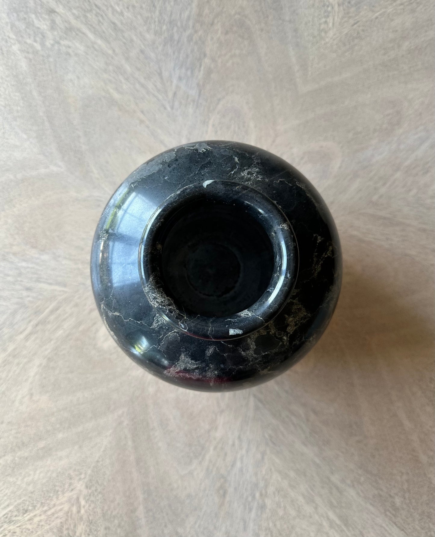 Black Marble Vintage Vase