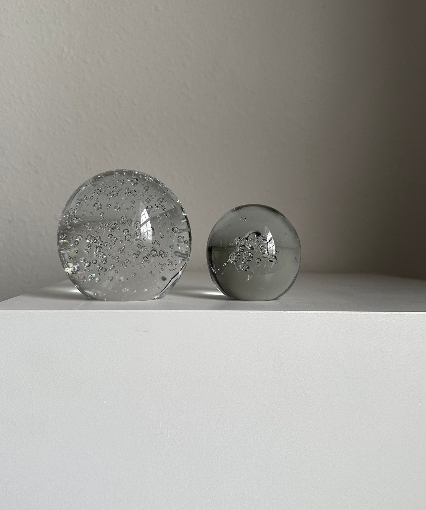 Vintage Glass Bubble Paperweights