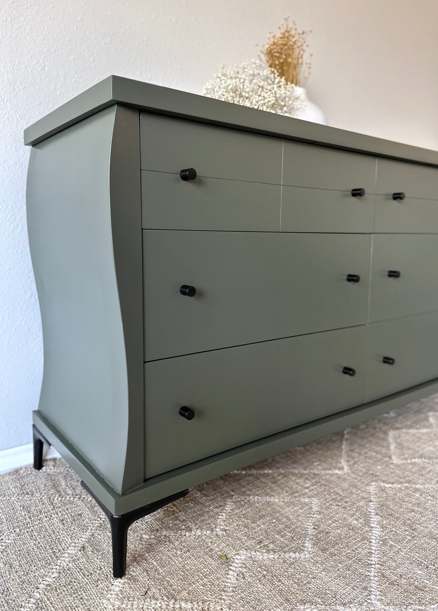 Shade Green Vintage Dresser, Mid-Century Mainline by Hooker