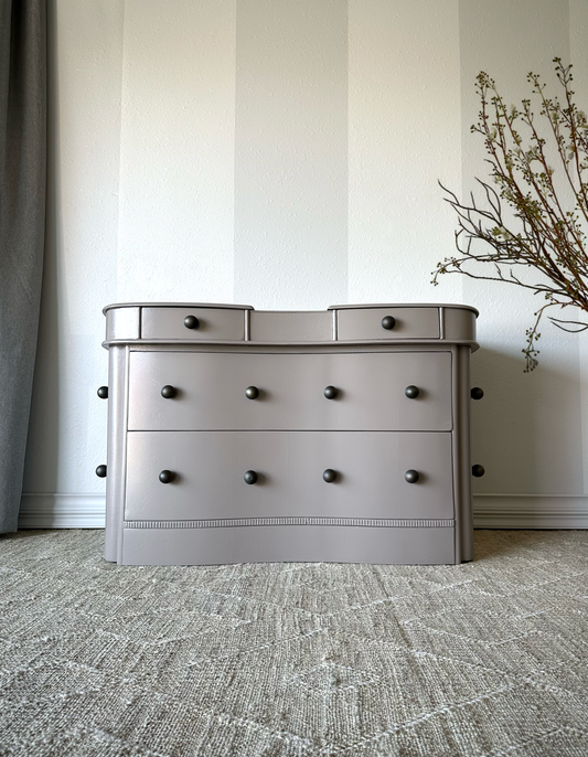 Vintage Modern Accent Dresser with Orb Details