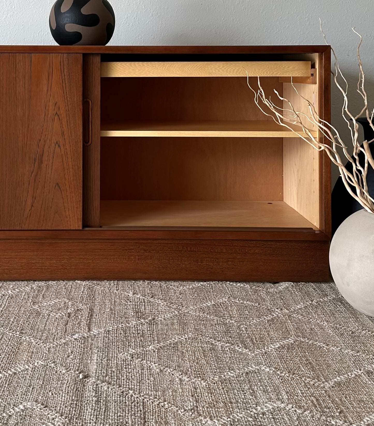 Mid-Century Restored Danish Teak Credenza