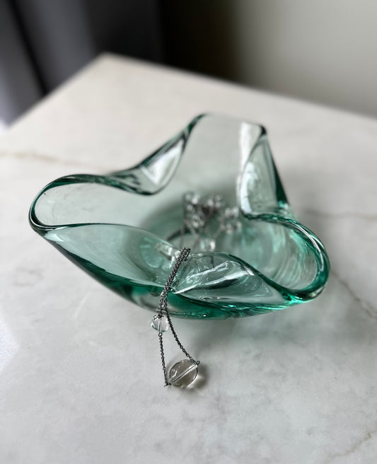 Chunky Art Glass Catchall Bowl