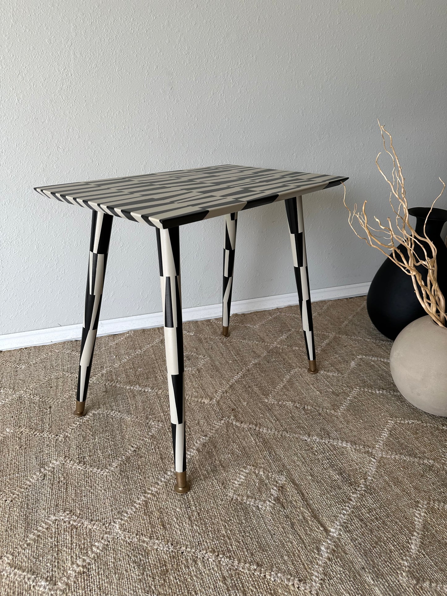 Mid-Century End Table, Artist Series, Ellsworth Inspired