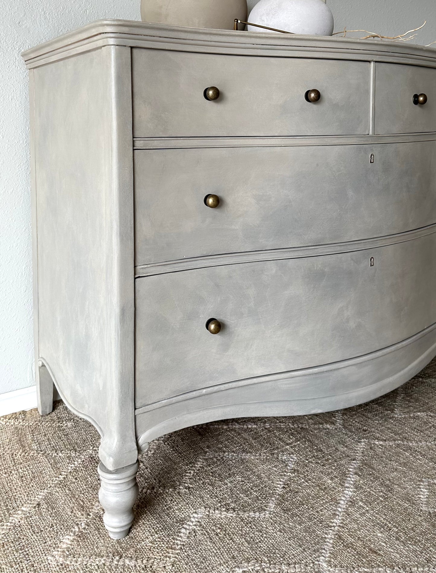 Lime Wash Artisan Antique Dresser