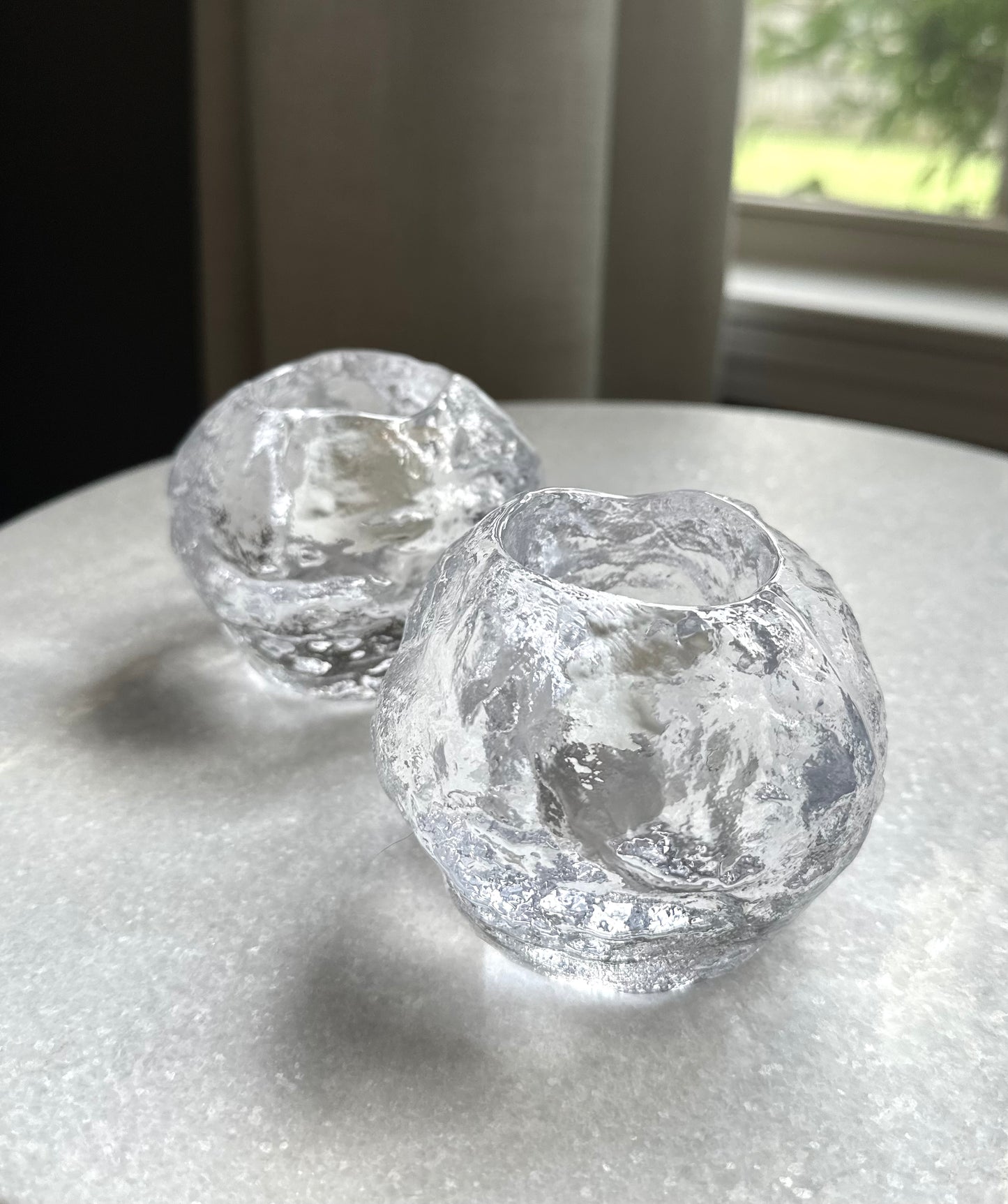 Kosta Boda Snowball Tealight Set